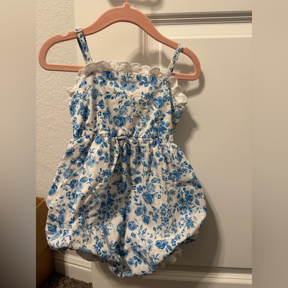 SweetHoney Blue Floral bubble